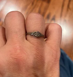 Silver Angel Wing Ring thumbnail 1