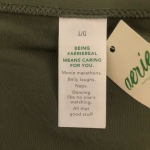 Aerie NWT Camo Green Bikini Bottom Full Coverage Moderate Swim Bottom Large thumbnail 4