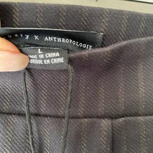 Anthropologie‎ Sanctuary sz L black pin stripped dress pants thumbnail 5