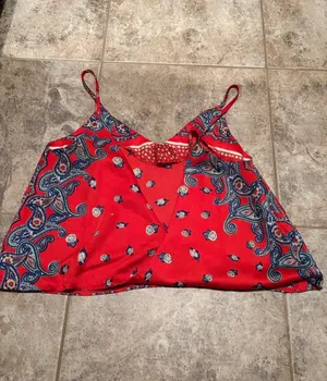 superdown Red Paisley Tank thumbnail 2