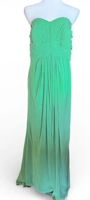 Womens Davids Bridal Style F15555 Petal Blush Chiffon Strapless Formal Dress 16 thumbnail 1