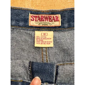 Vintage 90s Plus Sized Denim Jean Maxi Skirt Starwear Size 12/14 thumbnail 6