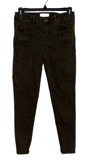 Altar'd State Skinny Pants 25 Green Stretch Casual Boho Festival S1980E8X2 thumbnail 1