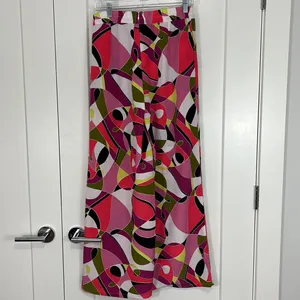V Cristina Small Pink and Black Pop Art Wide Leg Pants thumbnail 3