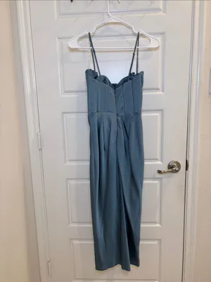 House of CB Myrna Aegean Blue Corset Midi Dress XS thumbnail 5