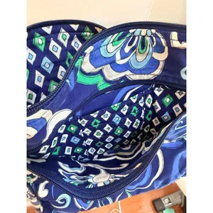 Vera Bradley Mediterranean Blue Messenger Crossbody Purse Bag thumbnail 6