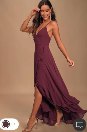 Lulus High Low Maxi Dress thumbnail 1