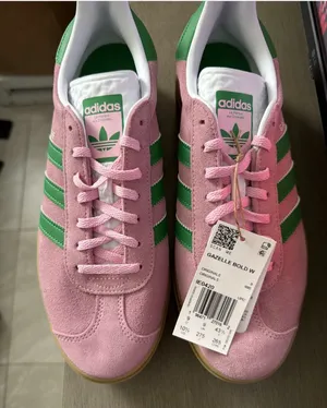 Size 10.5 - adidas Gazelle Bold True Pink Green W thumbnail 2