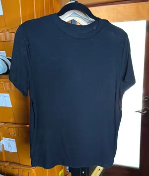 A New Day Classic Black Cotton Modal Blend T-Shirt Size Small thumbnail 1