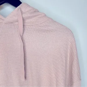 Wild Fable Waffle Knit Blush Pink Cropped‎ Hoodie Size M thumbnail 4