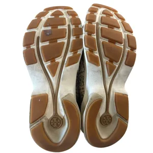 Tory Burch Good Luck T-Monogram Trainer Brown Suede Chunky Sneakers 8.5 thumbnail 9