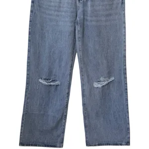 NEW‎ Edikted Wide Leg Light Blue Jeans Capsule Grunge Skater Comfort M thumbnail 4