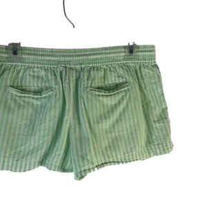 Anthropologie Saturday Sunday Size Small Green Striped Flowy Pull On Shorts thumbnail 3