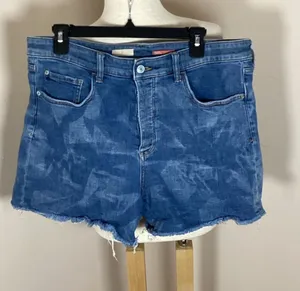 Pilcro by Anthropologie Cloud Wash Raw Hem Denim Shorts, Size 31 thumbnail 1