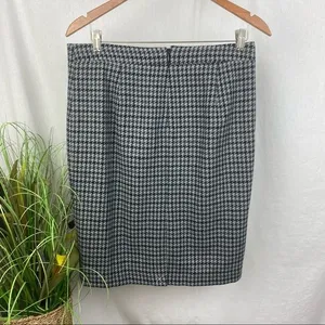 J Crew Gray Herringbone Knee Length Pencil Skirt 8 NEW thumbnail 4