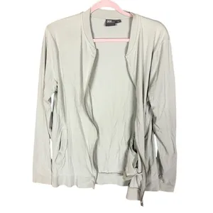 ASOS women's Gray Bomber Style Zip‎ Up Cardigan Jacket Size Medium thumbnail 5