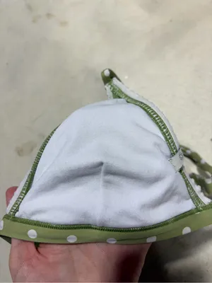 Rhythm Polka Dot Triangle Swim Top Olive Green small thumbnail 8