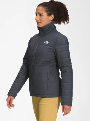 The North Face Mossbud Insulated Reversible Full Zip Puffer Fleece Jacket Black thumbnail 3