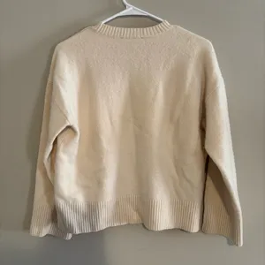 Everlane Merino Wool Crewneck Sweater Cream thumbnail 3