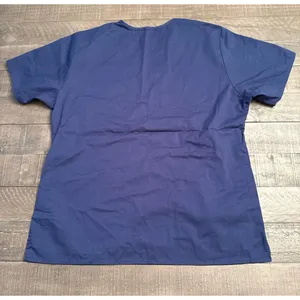 WonderWink Women's Navy Blue Short Sleeve Scrub‎ Top Size Medium thumbnail 5