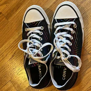 Converse Chuck Taylor All Star Ox "All Of the Stars" Women Shoes Black-White- 7M thumbnail 5