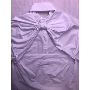 Zara Poplin Button Down Shirt Womens Medium‎ White Long Sleeve Pocket thumbnail 7