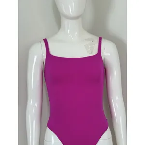 SKIMS Women’s Fits Everybody Square Neck Bodysuit Pink Thong Sleeveless Size S thumbnail 6