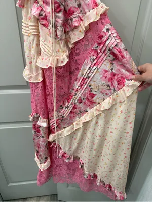 For Love & Lemons Rosalyn Maxi Dress size small thumbnail 12