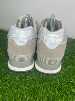 New Balance 574 Classic Gray White Men’s Size 7 Suede ENCAP Sneaker thumbnail 4