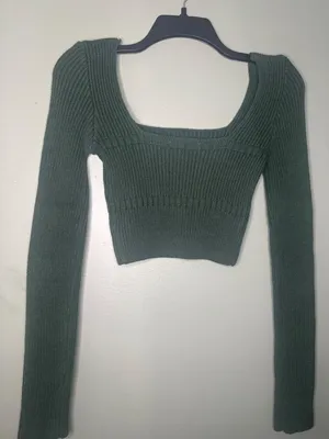 12th Tribe Women’s XS Cropped Ribbed Top Minimalist Y2K Long Sleeve festival thumbnail 3