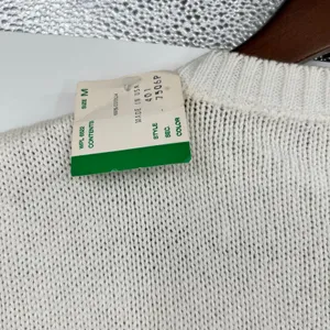 NEW Vintage Charter Club sweater vest white multicolor pastel Fair Isle pattern thumbnail 2