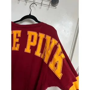 PINK By Victoria’s Secret ISU Long Sleeve Top Woman’s Size Medium Iowa State thumbnail 7