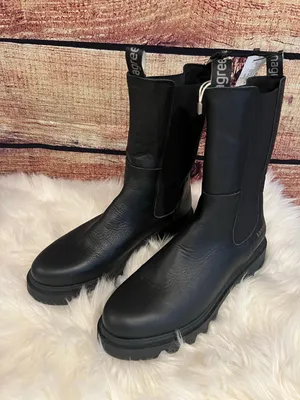 Kanna Footwear Chelsea Boots Black Leather Women's US 10.5 EU 41 NWT MSRP $257 thumbnail 1