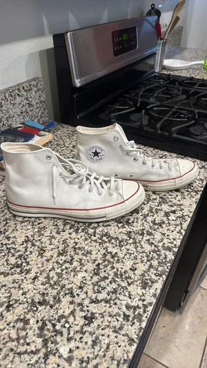 White Converse Men’s High-Top All Star thumbnail 3