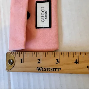 Gucci Beauty Pink Cotton Mini Bag Cosmetic Case Xtra Small thumbnail 4