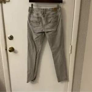 Abercrombie & Fitch Gray Perfect Stretch Denim Jean 4/27 Casual Classic Comfy thumbnail 2