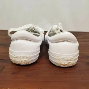 Converse‎ Womens Shoes Size 6 White Leather Chuck Taylors Lace-Up Low Top thumbnail 6