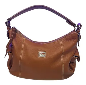Dooney & Bourke Tan Pebbled Leather Hobo thumbnail 1