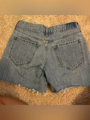 Hollister Classic Blue Denim Women's Shorts - Casual Cutoff Style thumbnail 8