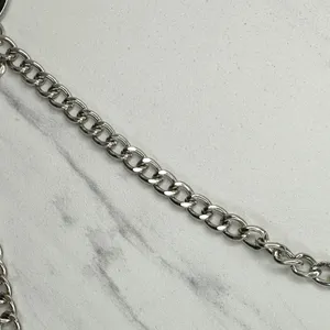 Draped Silver Chain Pants Chain Triple Strand Punk Y2K ✨ thumbnail 10