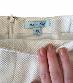 She + Sky White 2 Piece Short Set Size Medium thumbnail 3