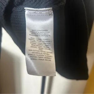 Lauren Ralph Lauren 100% Cotton Waffle Knit Hoodie Pullover Sweater Black Size L thumbnail 6