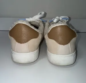 Maurices SuperCush Tessa Sherpa Sneakers Cream & White Lace Up thumbnail 7