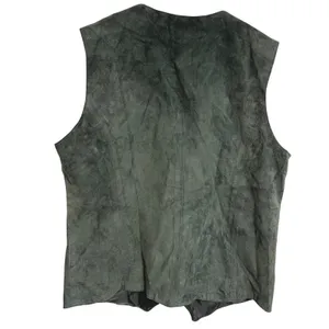 Vintage Y2K Great Northwest Green Suede Leather Vest Western Fairy Size M thumbnail 2