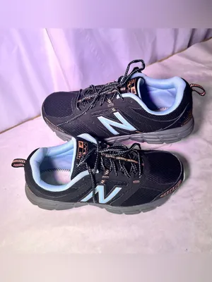 New Balance Black Sneakers with Light Blue Accents thumbnail 2