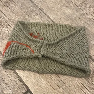 Wooden Ships Gray Knit Headband with Red Accents thumbnail 4