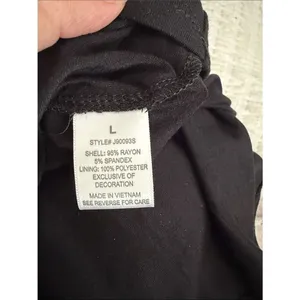Cloud sky black maxi dress size large with crochet lace thumbnail 5