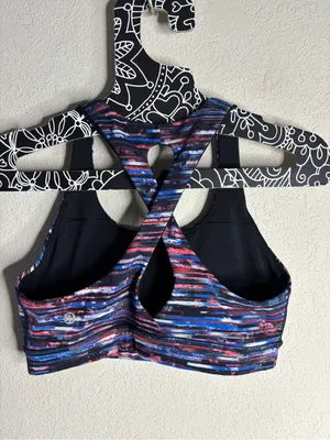 Lululemon Time To Sweat Bra Hinshu Alpine White Multi size 6 thumbnail 3