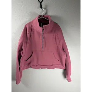 Lululemon Scuba Size XL/XXL Brier Rose Oversized Funnel High Neck Half Zip Comfy thumbnail 2