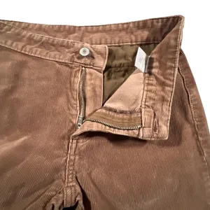 Brandy Melville J. Galt Corduroy Pants Women S Brown Flare Wide Leg Mid Rise 70s thumbnail 3
